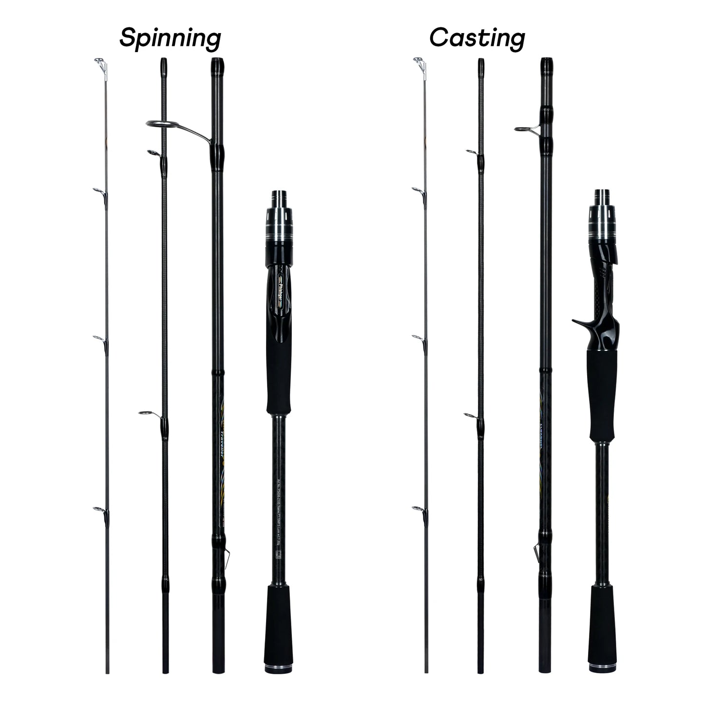 Canne MAXIMUS carbone voyage Baitcasting