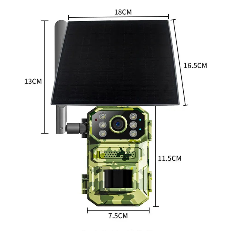 Caméra de Chasse Solaire 4MP 4G