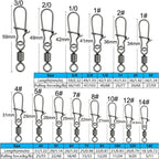 50-piece fishing swivel connector kit