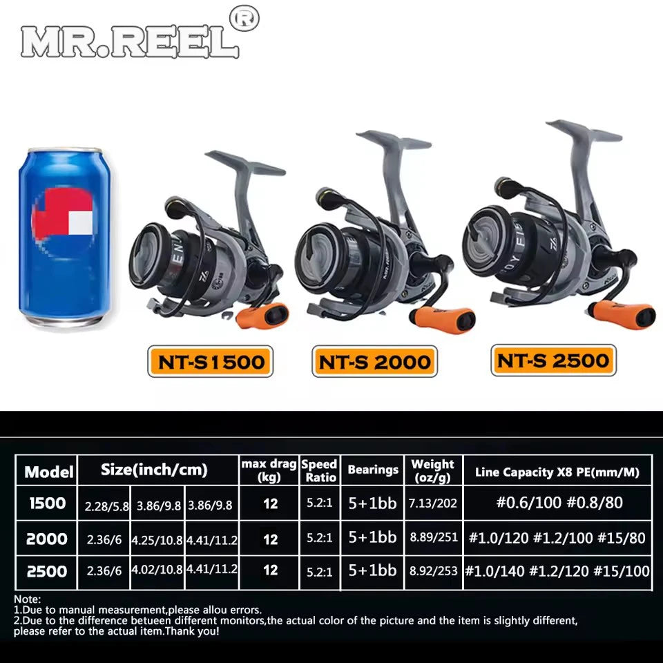 Lightweight Spinning Reel Durable Alloy