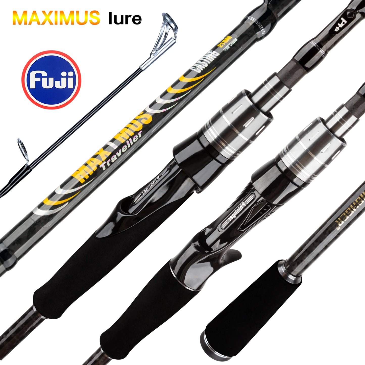 Canne MAXIMUS carbone voyage Baitcasting