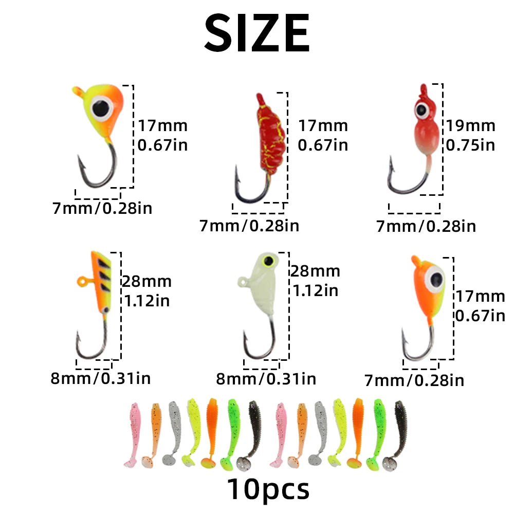 Kit Pêche sur Glace 34pcs – Ultraléger 27po