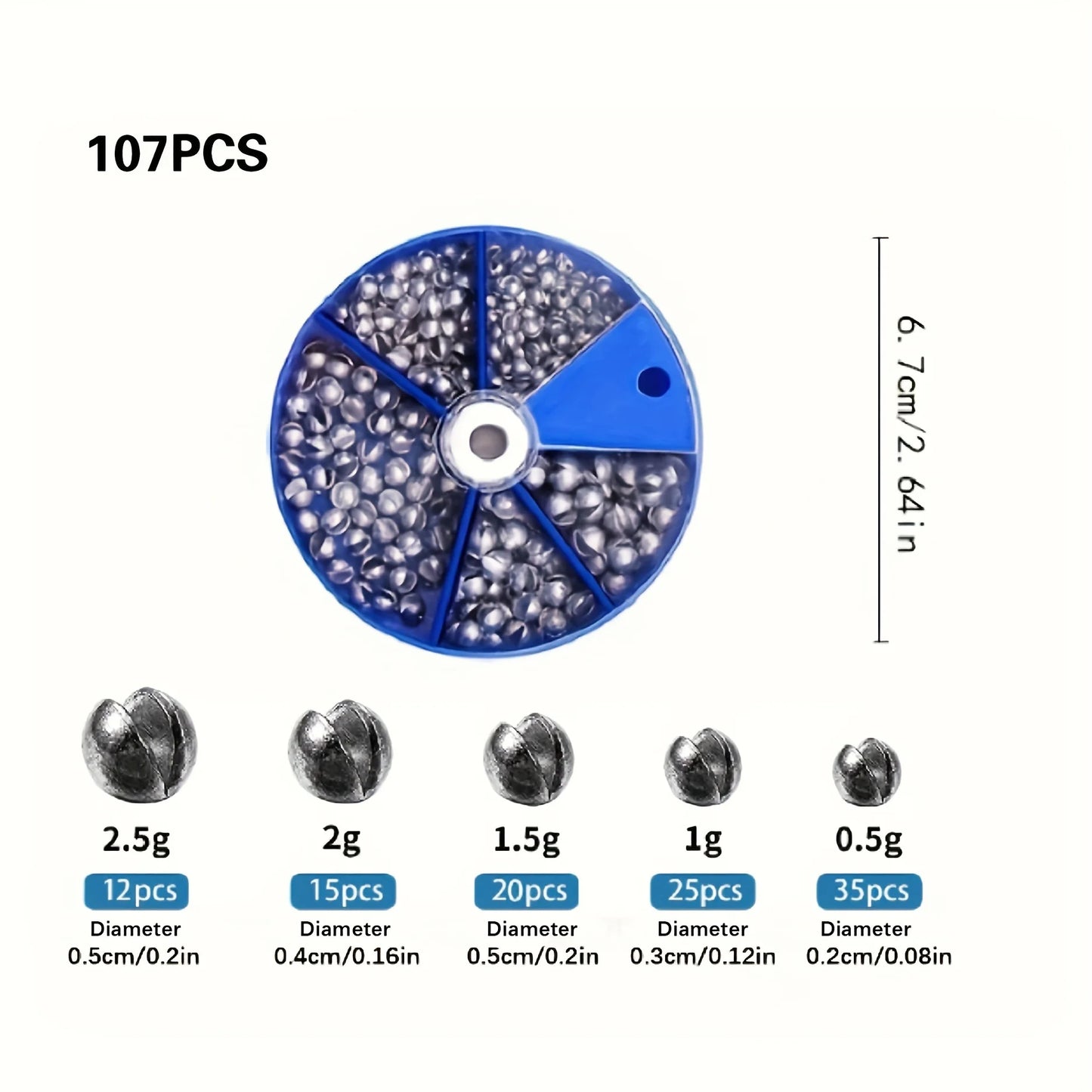 Plombs de tir pêche ajustables