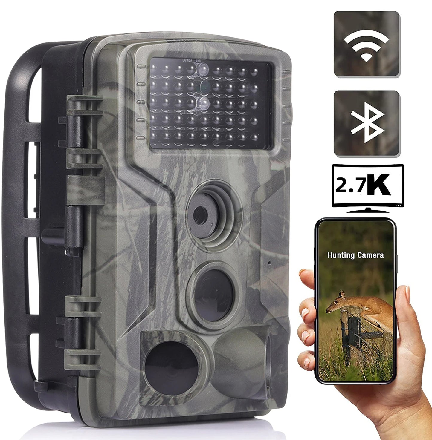 Caméra de Chasse WiFi 4K Vision Nocturne