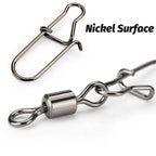 50-piece fishing swivel connector kit