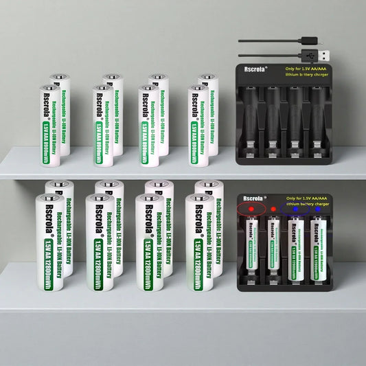 Batteries lithium AA AAA Rechargeables Rapides
