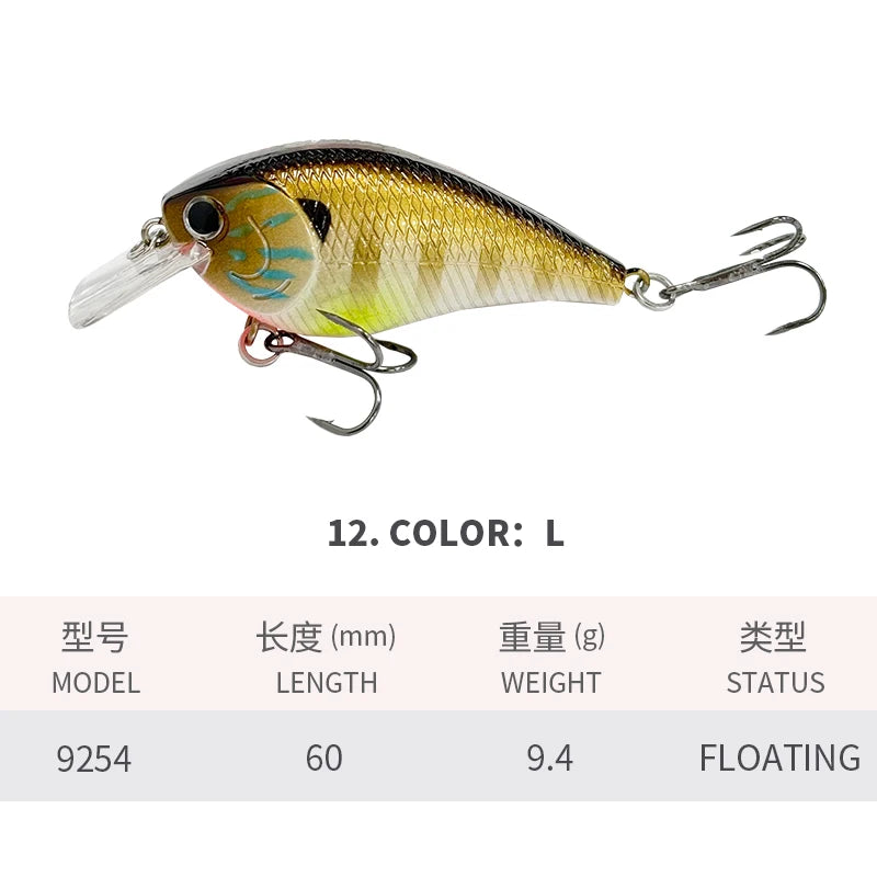 Crankbait Squarebill Sonore 60mm 9,4g