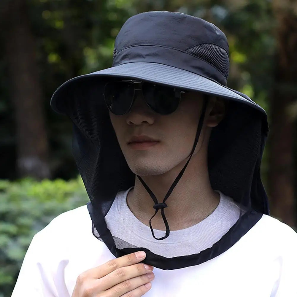 Casquette anti-abeilles filet intégré