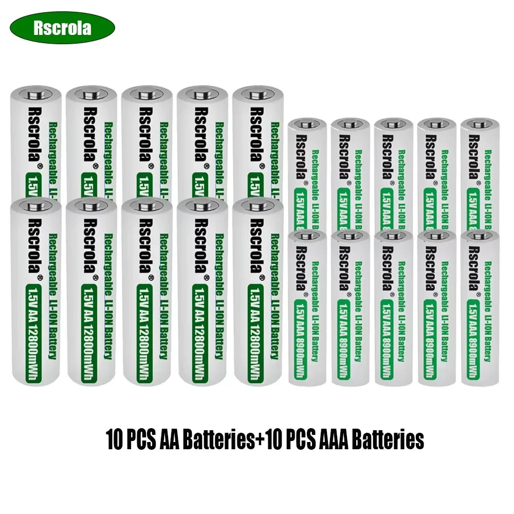 Batteries AA AAA Lithium Rechargeables