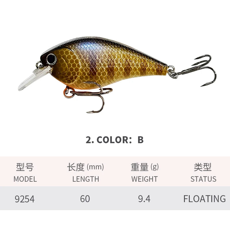 Crankbait Squarebill Sonore 60mm 9,4g