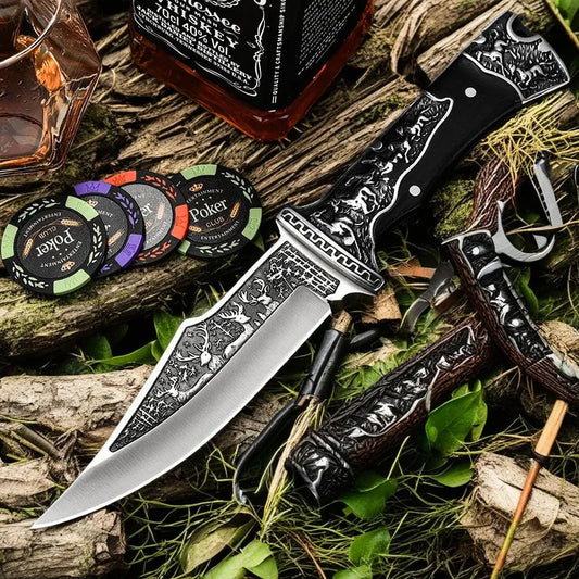 Couteau Droit Extérieur Survie Tranchant