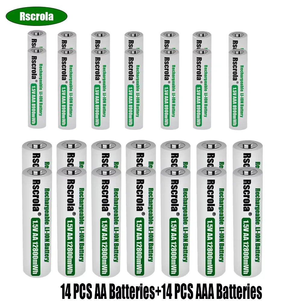 Batteries AA AAA Lithium Rechargeables