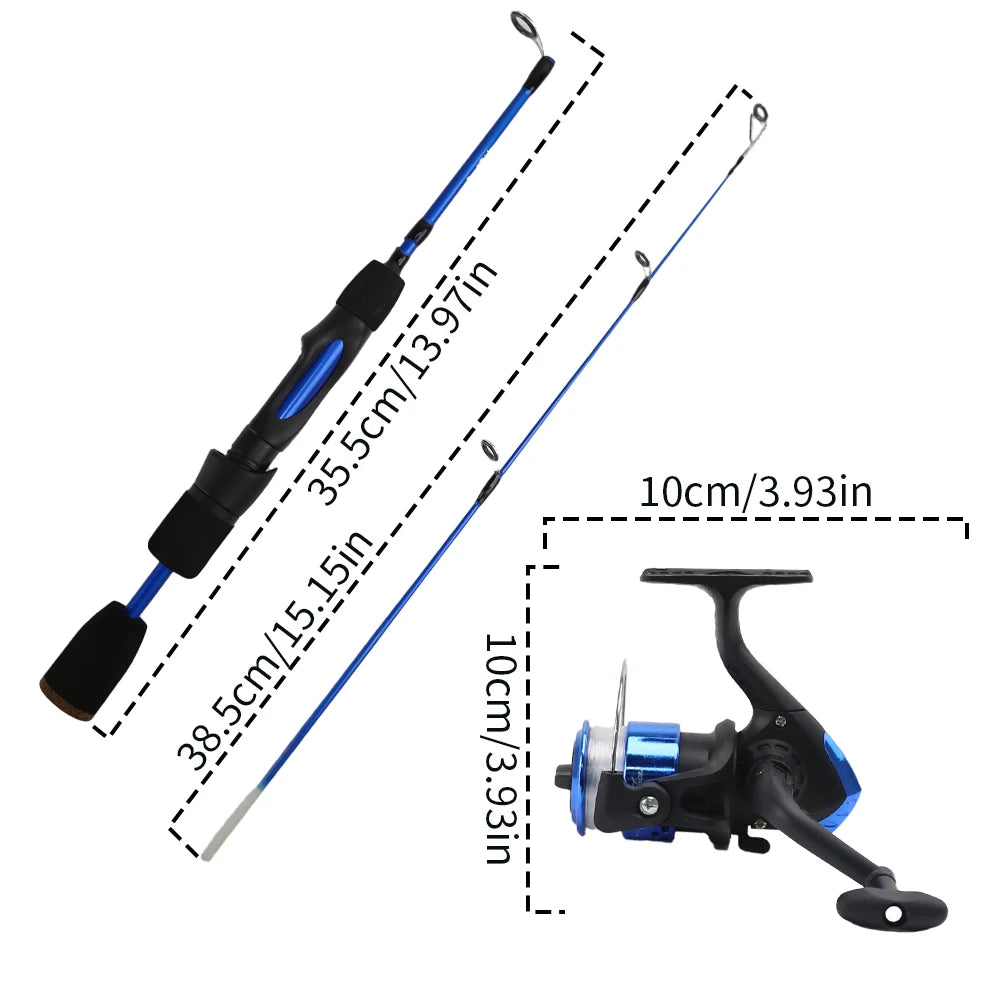 34-piece Ice Fishing Kit – Ultralight 27in