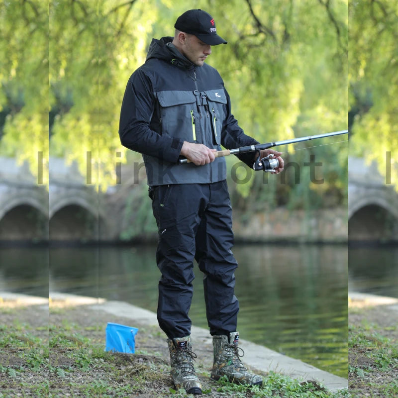 Waterproof and breathable fishing jacket