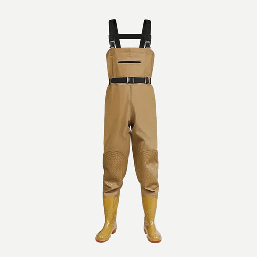 Bottes-pantalon PVC avec bottes intégrées – jaune, vert ou noir – Jaune