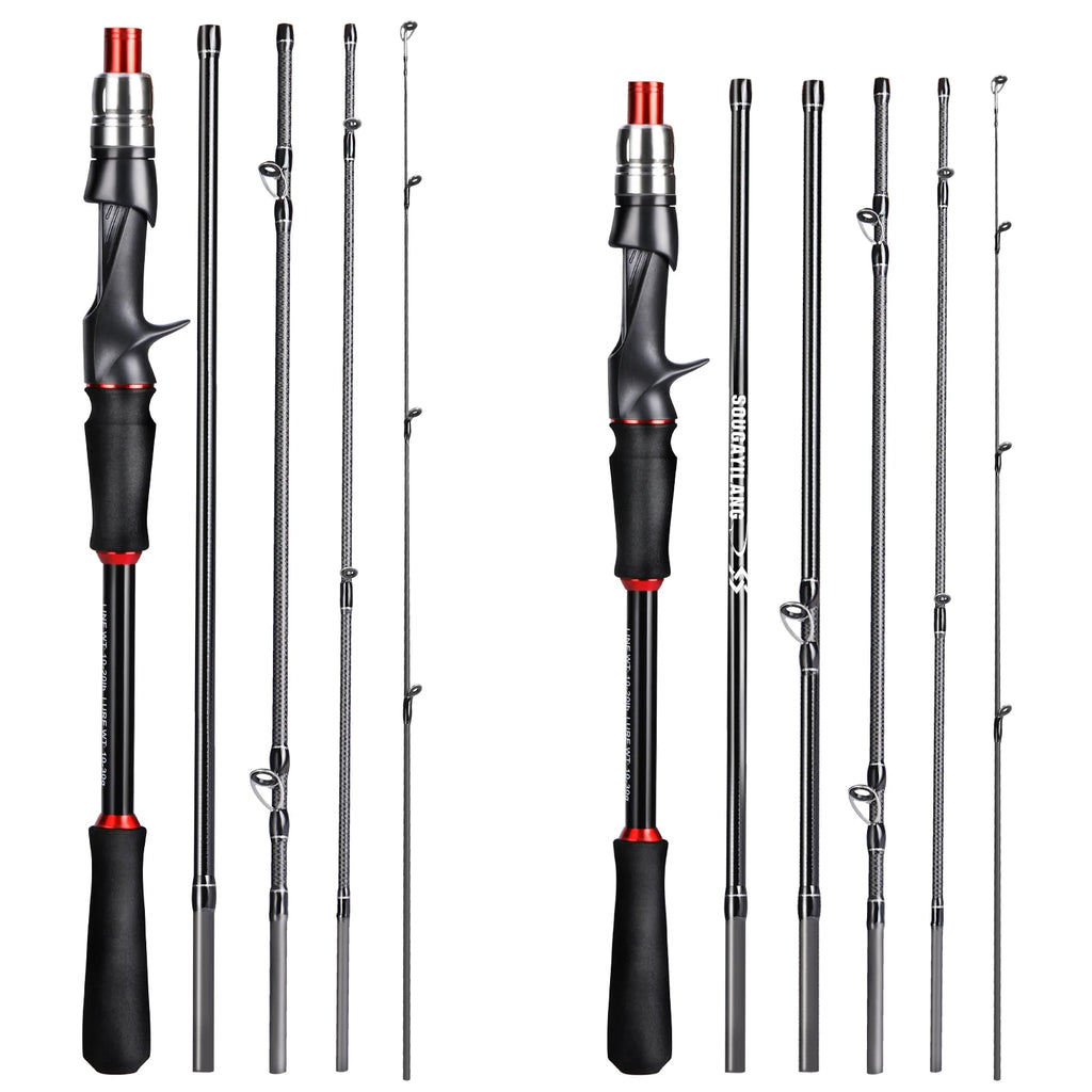 Lightweight travel fishing rod 1.8–2.1 m