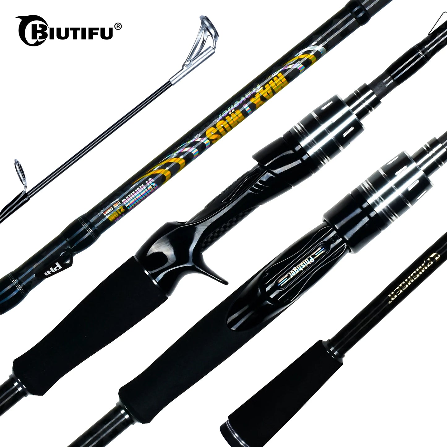 Canne MAXIMUS carbone voyage Baitcasting
