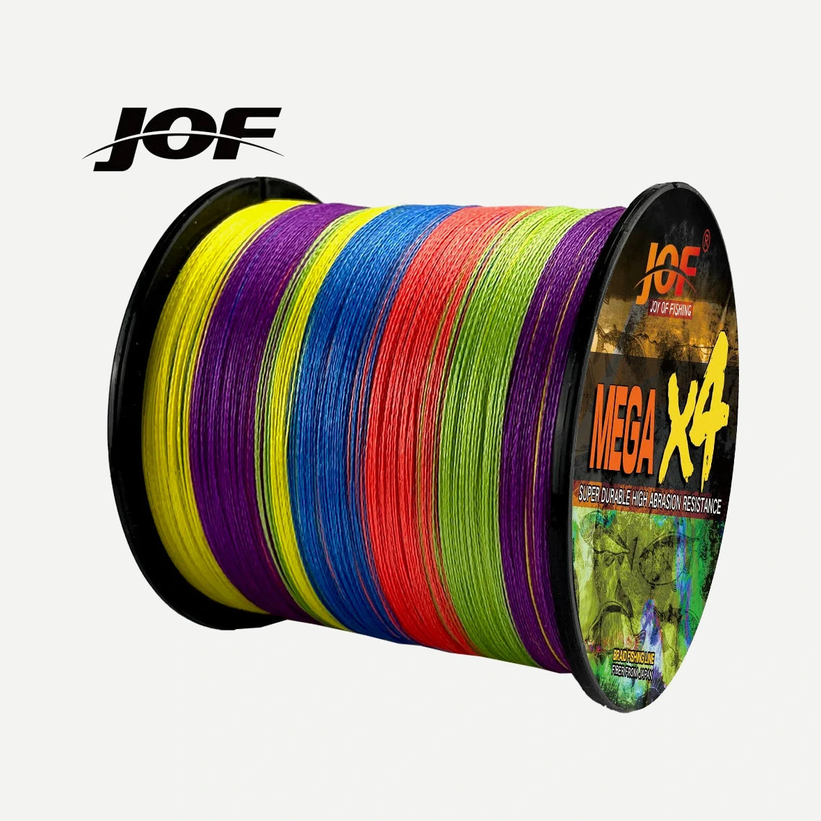 Tresse JOF Mega X4 100 m – vert armée, 18, 28 ou 40 lb