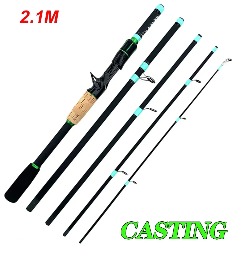 Carbon rod – 1.8 m / 5.9 ft or 2.1 m / 6.9 ft – medium action