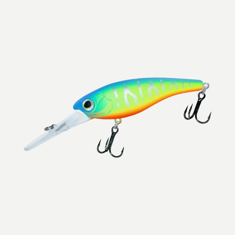 Jerkbait minnow suspendu 6 cm, 6 g – Fire Tiger Chartreuse