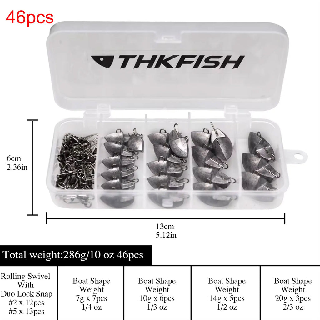 Fishing weight kit 5 to 20 g