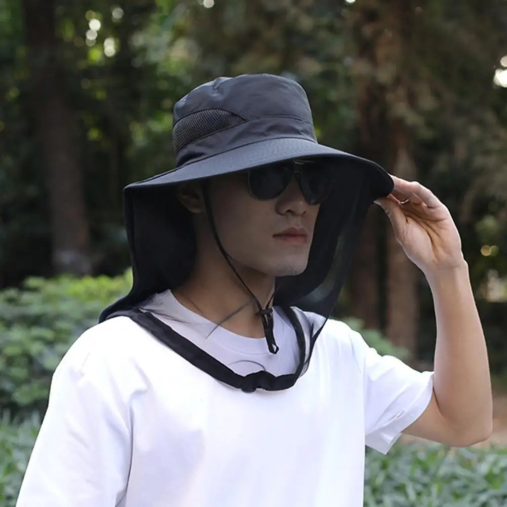 Casquette anti-abeilles filet intégré