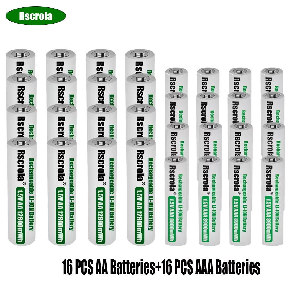Batteries AA AAA Lithium Rechargeables