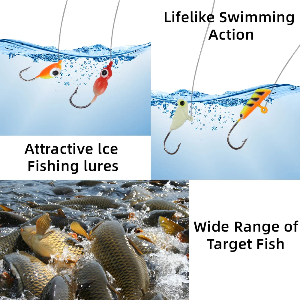34-piece Ice Fishing Kit – Ultralight 27in