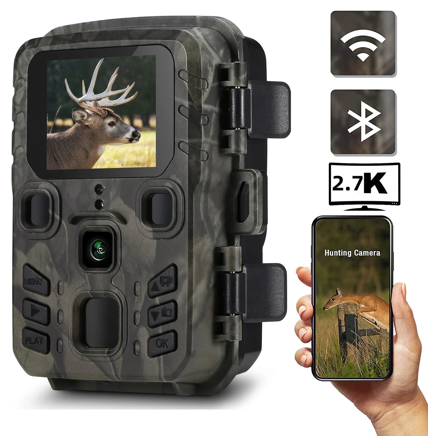 Caméra de Chasse WiFi 4K Vision Nocturne