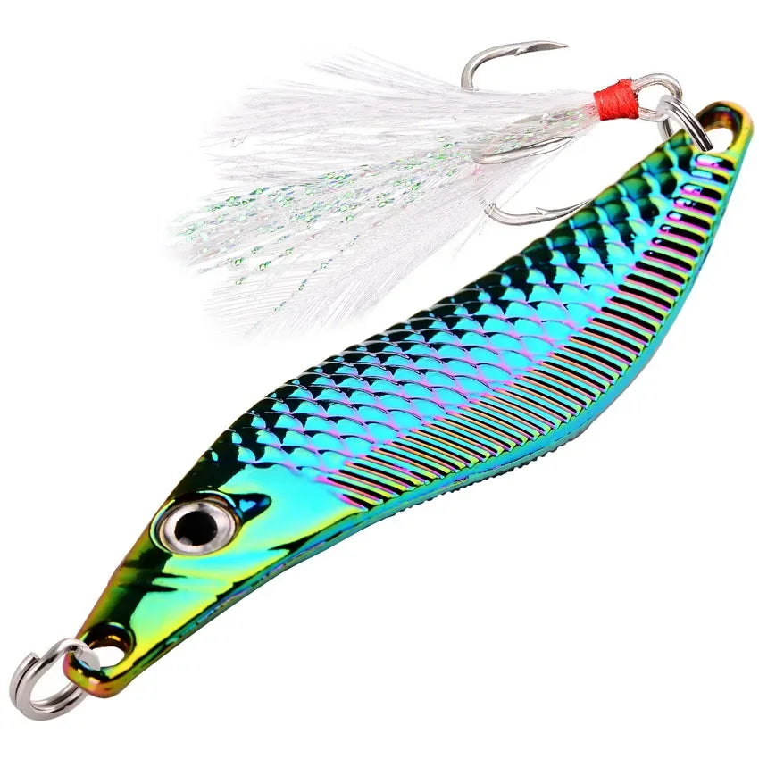Leurre Métal Aorace avec Plumes 7-20g Bar & Brochet
