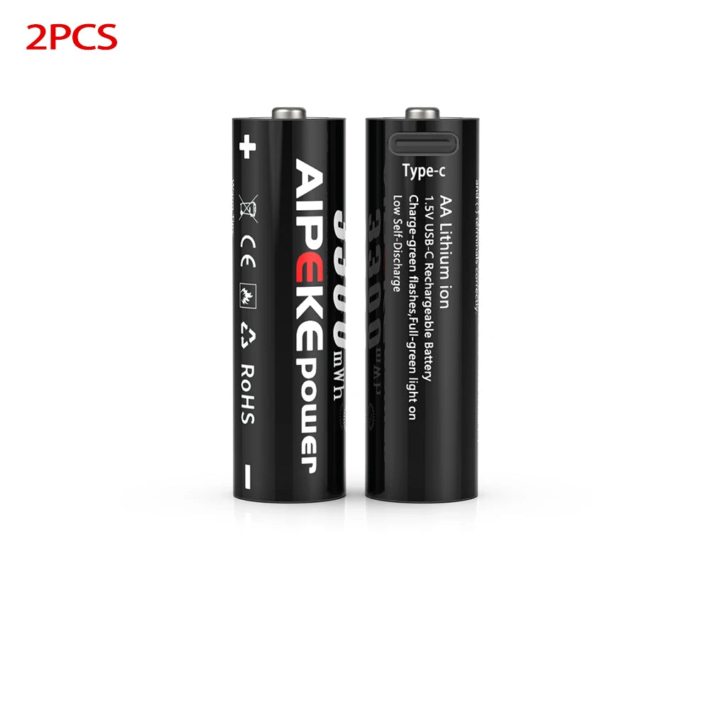 Piles AA Lithium Rechargeables USB-C