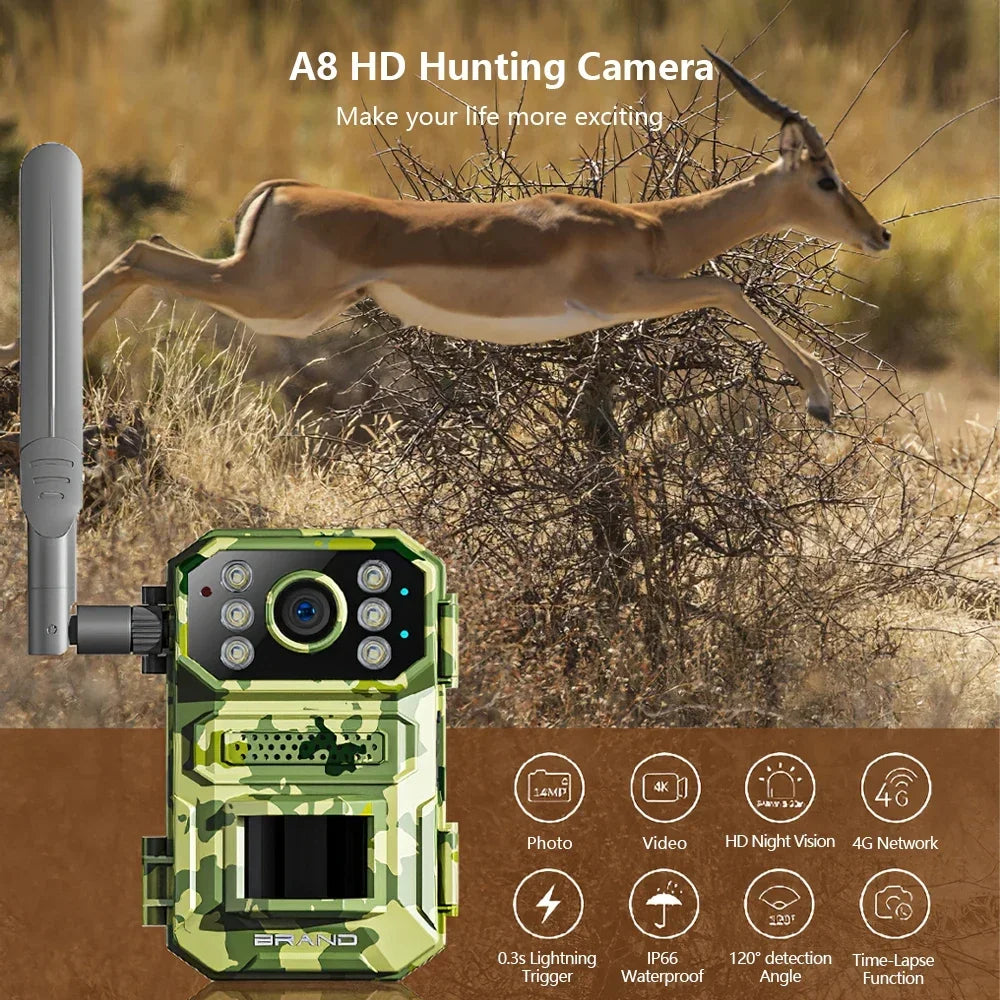 Caméra de Chasse Solaire 4MP 4G