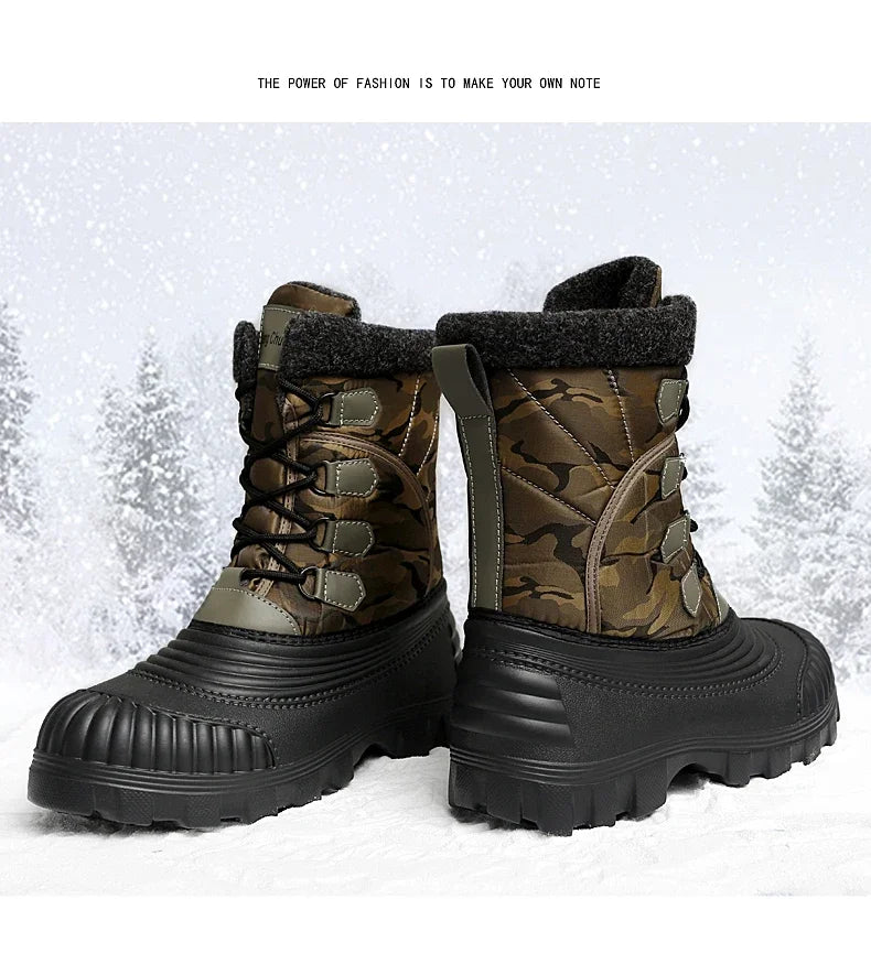 Camouflage Snow Boots