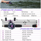 Versatile 1.7m carbon rod with precise casting 