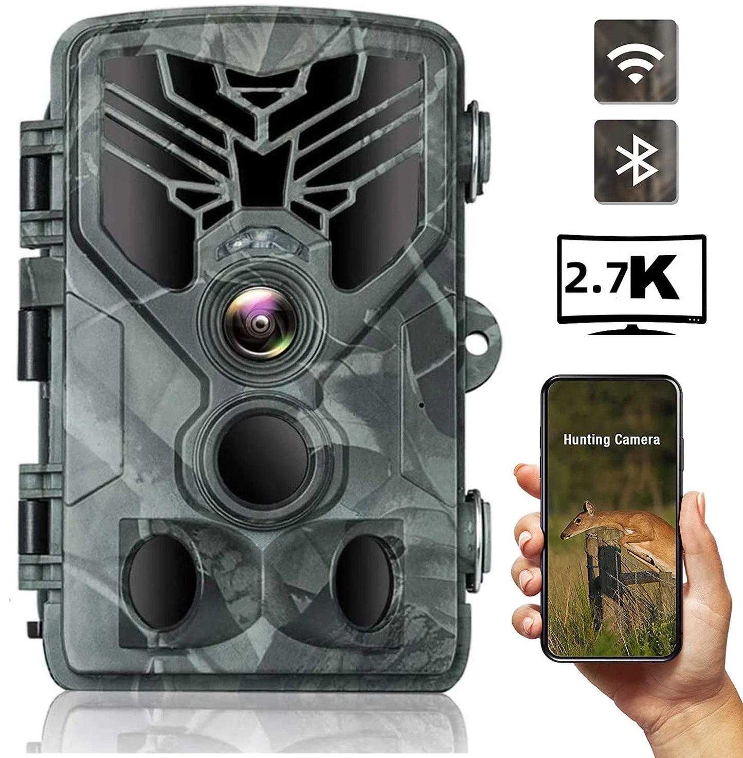 Caméra de Chasse WiFi 4K Vision Nocturne