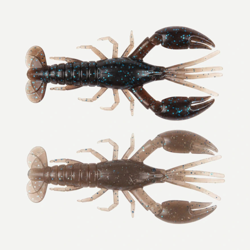 Leurre craw écrevisse 6,5 cm – lot de 10 – Brun naturel