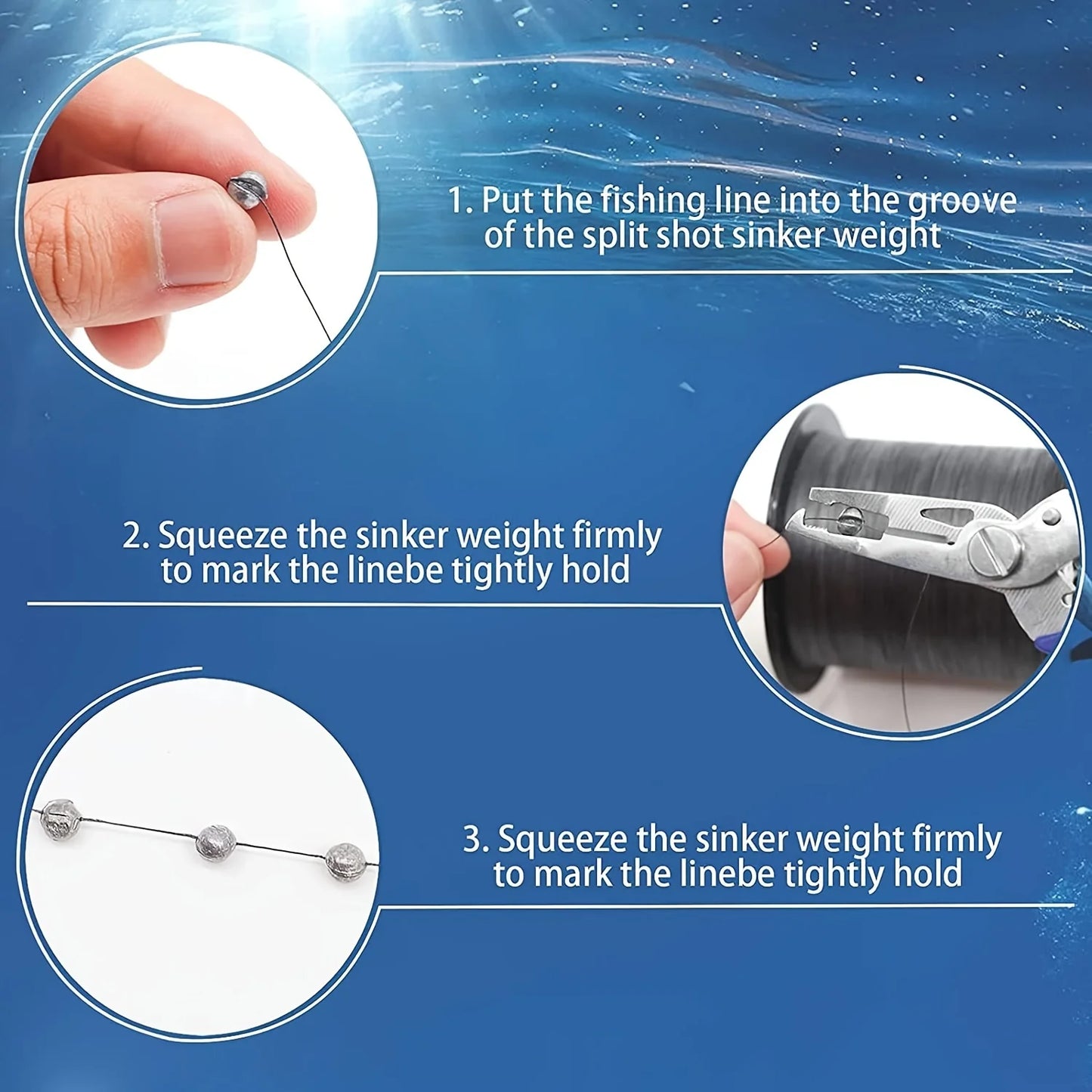 Plombs de tir pêche ajustables