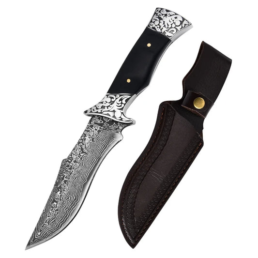 Couteau de Terrain Droit Portable Affûté