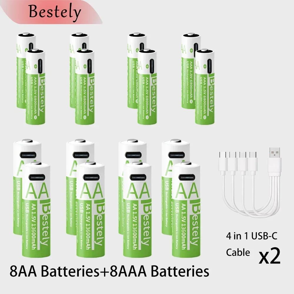 Piles AA/AAA Lithium USB-C