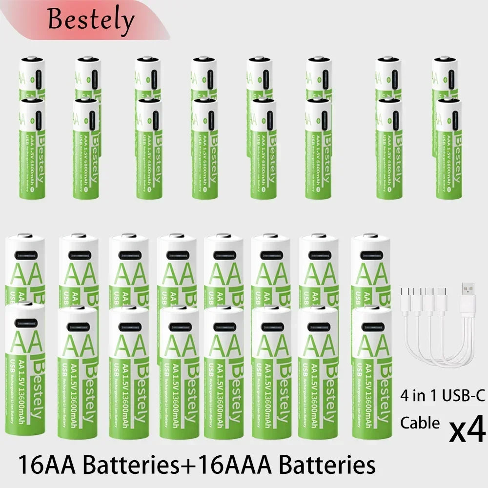 Piles AA/AAA Lithium USB-C