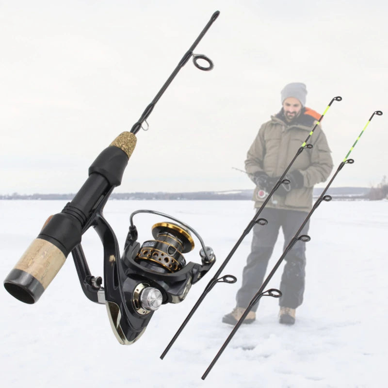 Canne à pêche hiver 60 cm carbone