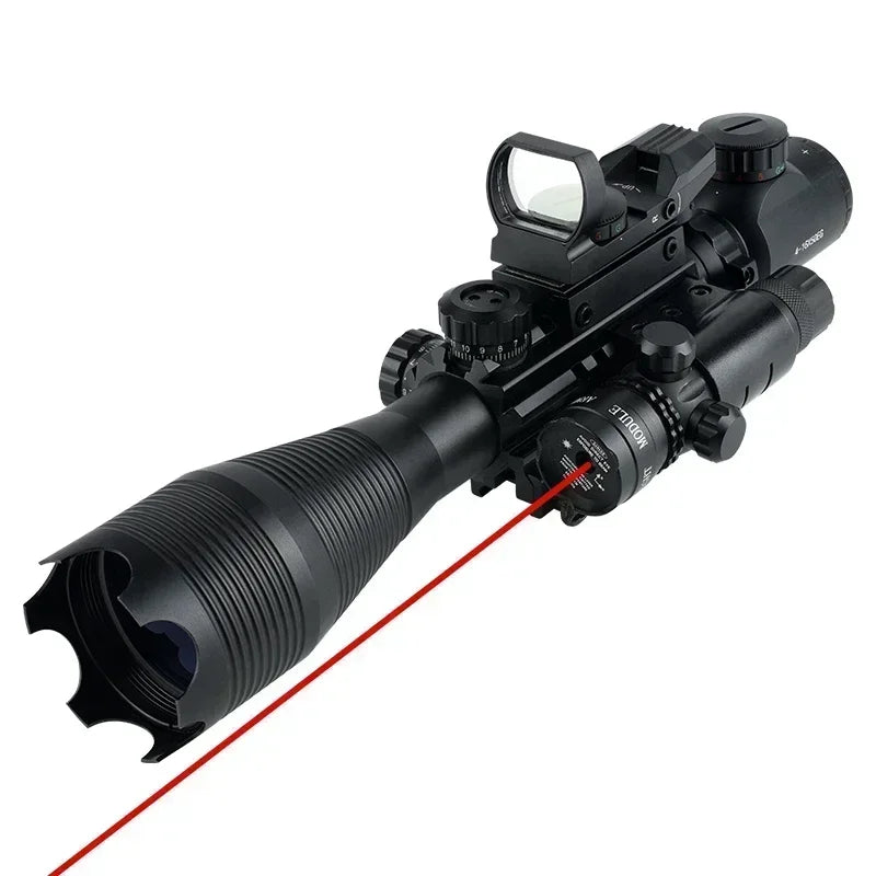 Lunette De Tir BSA 4-16x44 AOE - Réticule Lumineux Rouge/vert - Avec Colliers De Montage