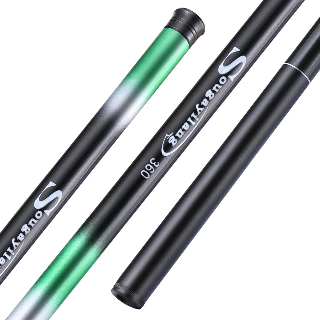 Long and lightweight telescopic fishing rod 