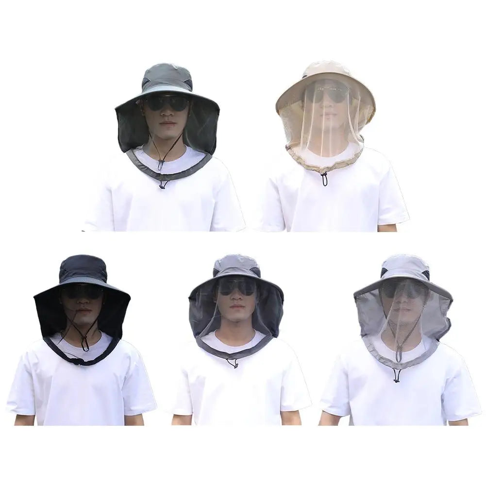 Casquette anti-abeilles filet intégré