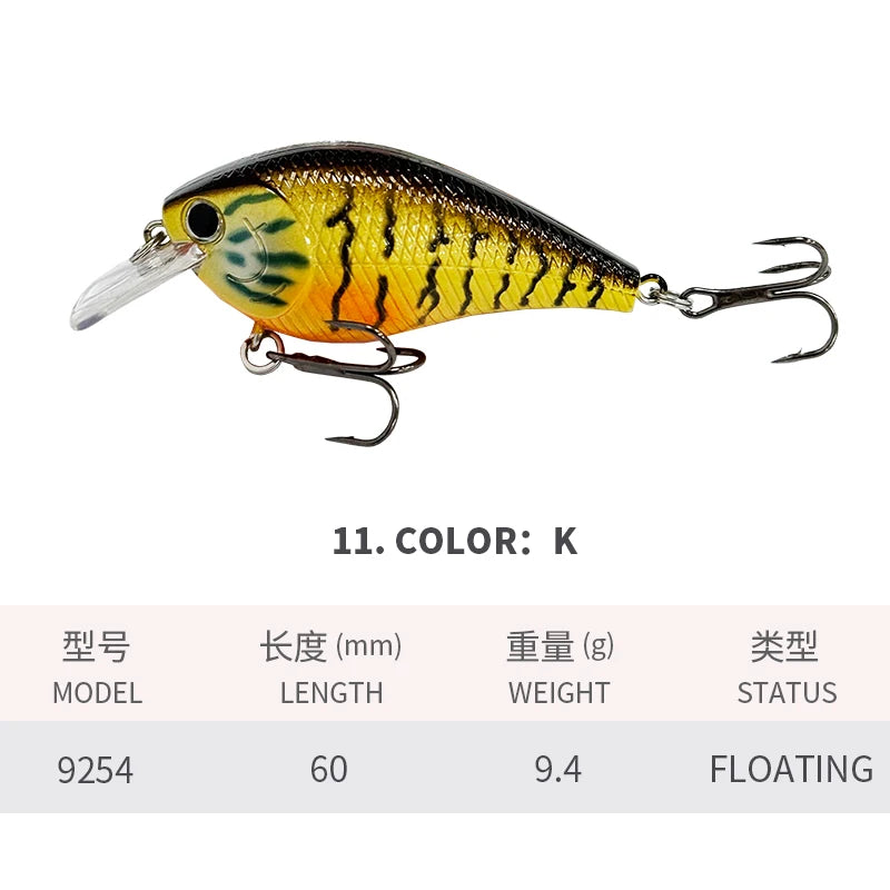 Crankbait Squarebill Sonore 60mm 9,4g