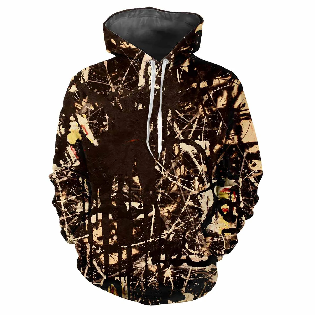 Sweat à capuche camouflage avec motifs