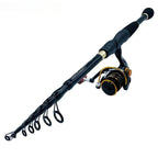 Telescopic lure rod + baitcasting reel