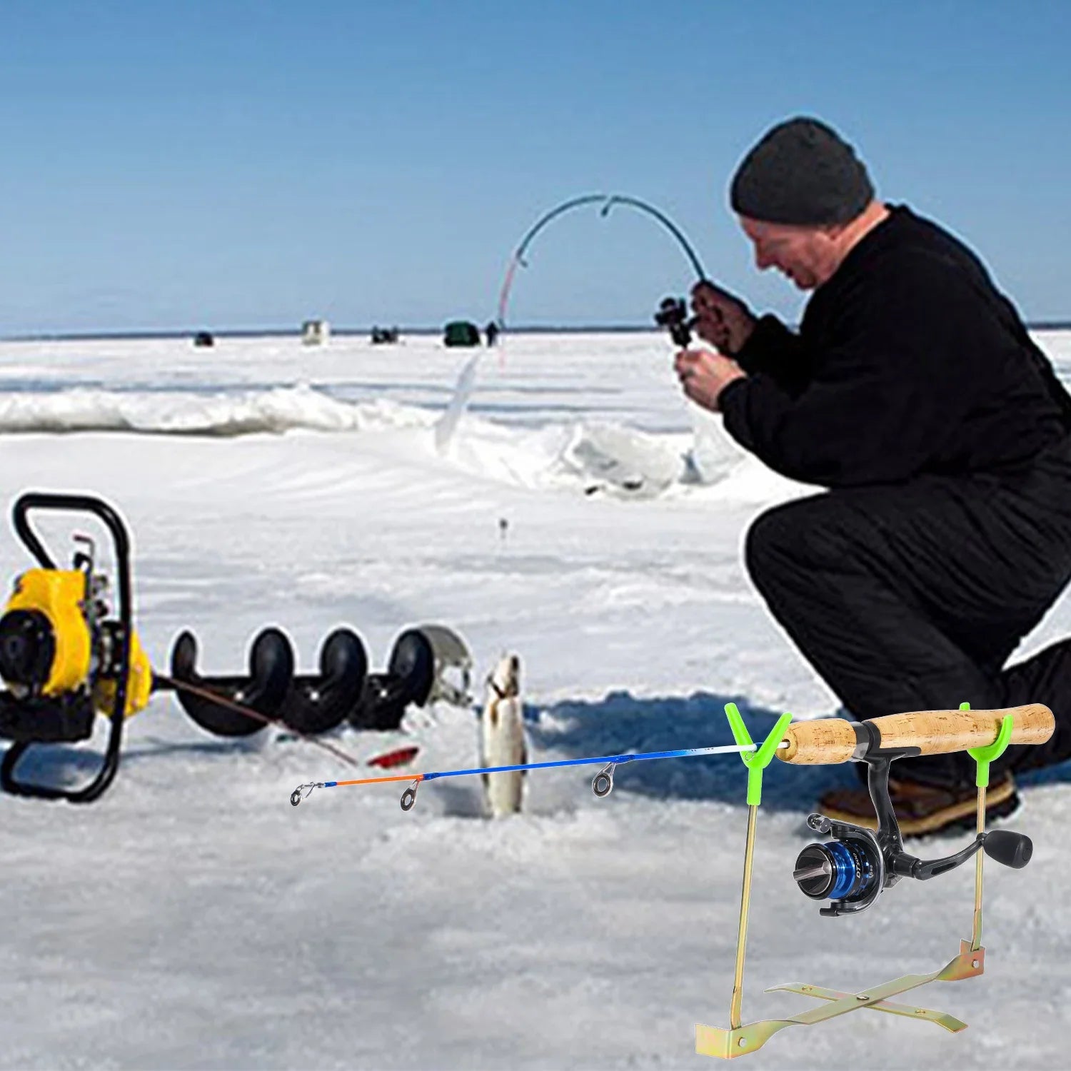 Ensemble Canne à Pêche sur Glace Sougayilang