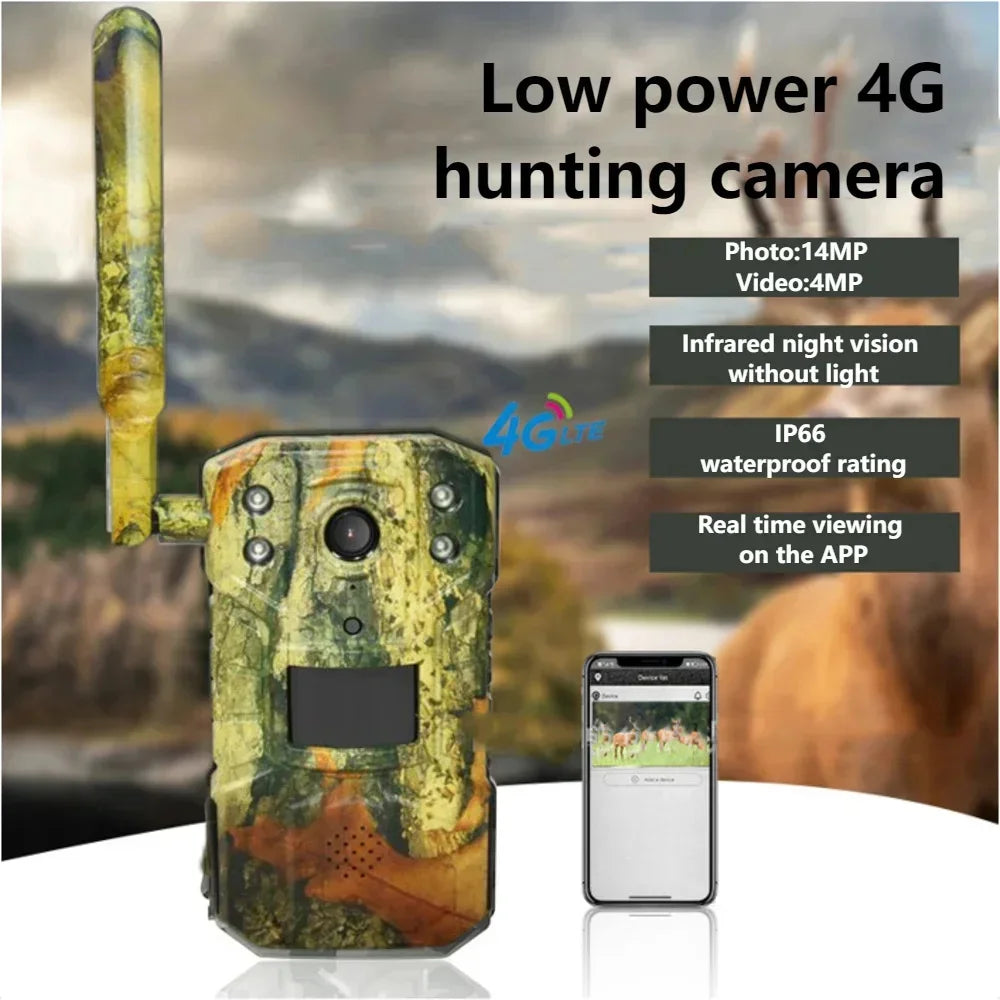 Caméra de Chasse 4G Solaire IP66 4MP