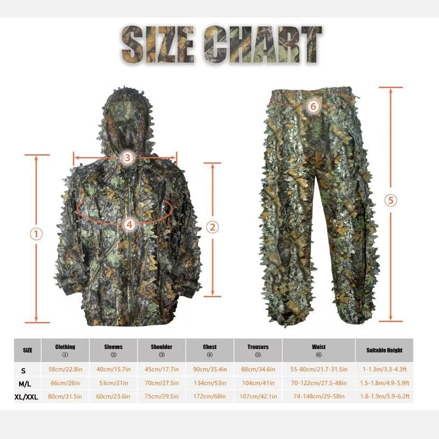 Breathable Camouflage Hunting Suit for Men and Women